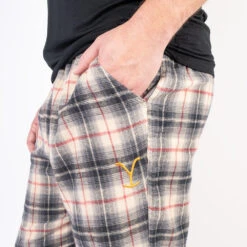 Yellowstone Y Logo Embroidered Men's Flannel Pajama Pants -Bioworld Shop YS FS MPP SB 33 MF5