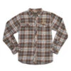 Yellowstone Embroidered The Original Flyshacker Plaid Flannel -Bioworld Shop YS FS PF BB 33 MF1