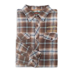 Yellowstone Embroidered The Original Flyshacker Plaid Flannel -Bioworld Shop YS FS PF BB 33 MF2