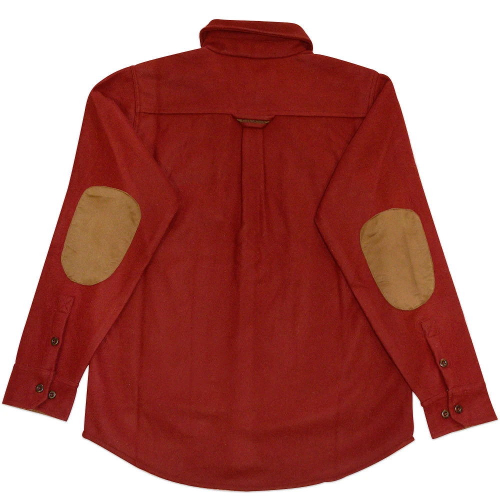 Yellowstone Dutton Ranch Embroidered Red Wool Button Down Shirt 4 Yellowstone Dutton Ranch Embroidered Red Wool Button Down Shirt - Image 2