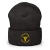 Yellowstone For The Brand Embroidered Beanie -Bioworld Shop YS FTB 70 100434 DARK GREY MF