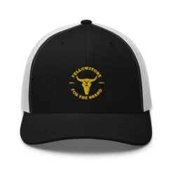 Yellowstone For The Brand Trucker Hat -Bioworld Shop YS FTB 70 100953 BLACK WHITE MF