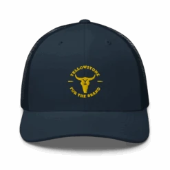 Yellowstone For The Brand Trucker Hat -Bioworld Shop YS FTB 70 100953 NAVY