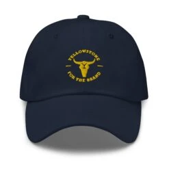 Yellowstone For The Brand Classic Dad Hat 15 Yellowstone For The Brand Classic Dad Hat -Bioworld Shop YS FTB 70 100998 NAVY MF