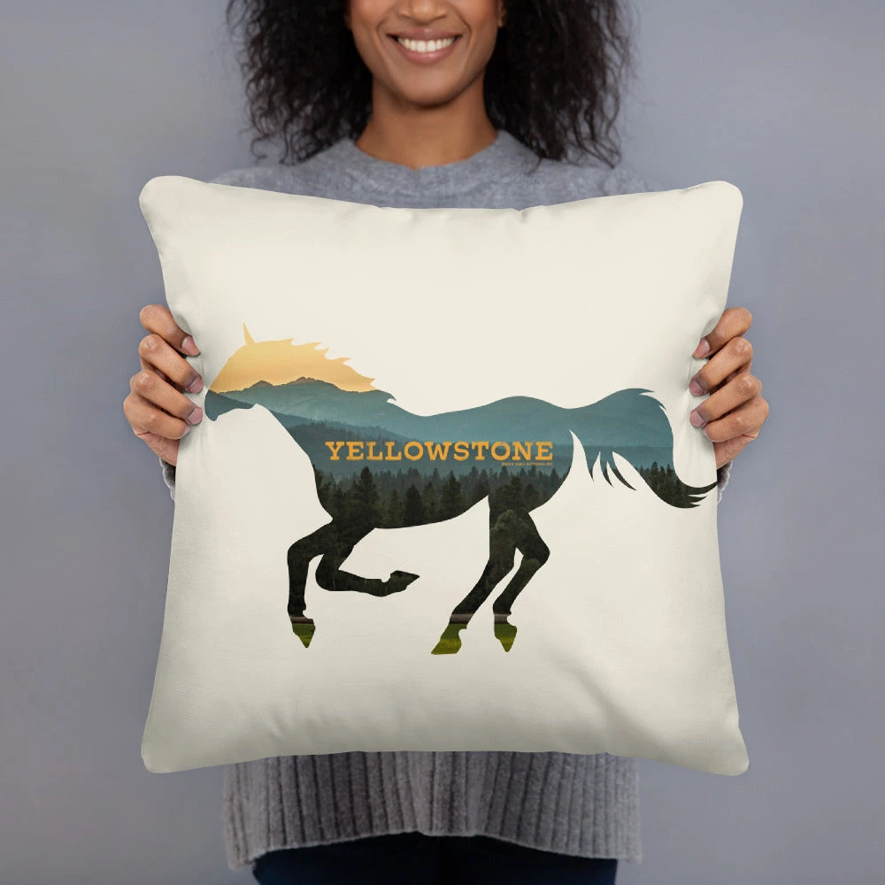 Yellowstone Horse Throw Pillow 4 Yellowstone Horse Throw Pillow - Image 2