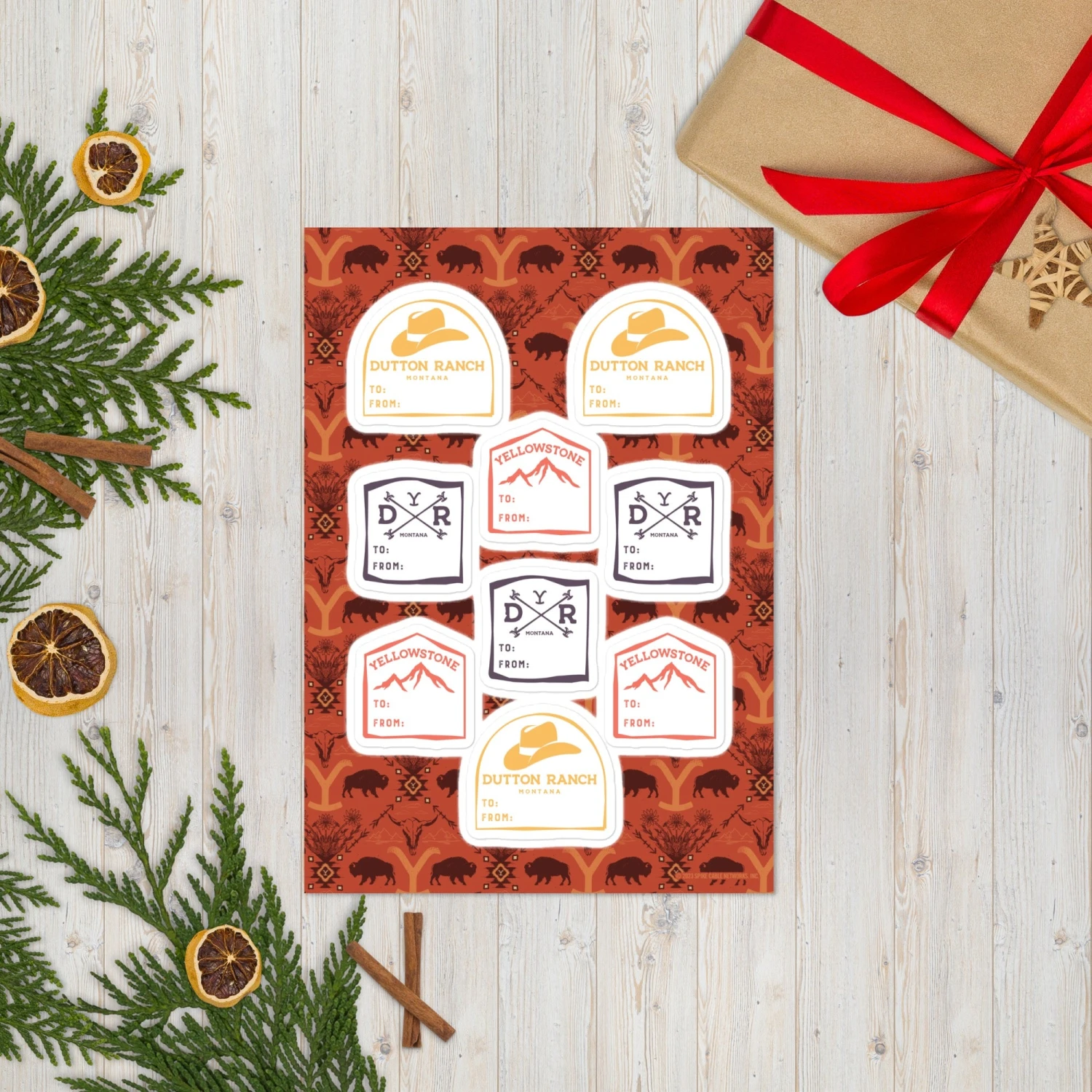 Yellowstone Icons Gift Sticker Sheet 5 Yellowstone Icons Gift Sticker Sheet - Image 3