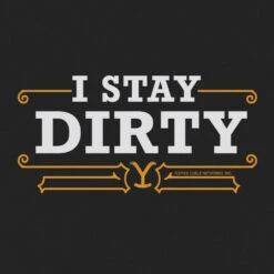 Yellowstone I Stay Dirty Baby Bodysuit -Bioworld Shop YS ISTBO 100370 0005 Baby Onesie RO