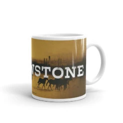 Yellowstone Logo White Mug -Bioworld Shop YS LCM 100040 W MUG 1