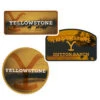 Yellowstone Logo Scenery Sticker Assorted Pack Of 3 -Bioworld Shop YS LSSP 100142 0001 Sticker 5x5 1