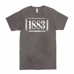 Yellowstone 1883 Logo Distressed Short Sleeve T-Shirt 9 Yellowstone 1883 Logo Distressed Short Sleeve T-Shirt -Bioworld Shop YS LST002 YS003 ZN