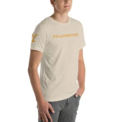 Yellowstone Logo Unisex Premium T-Shirt -Bioworld Shop YS LT 100394 0081 A Tee HEATHER 3