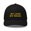 Yellowstone My Land My Rules Retro Trucker Hat 2 Yellowstone My Land My Rules Retro Trucker Hat -Bioworld Shop YS MLMR 70 100953 BLACK MF