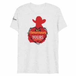Yellowstone My Tomorrows Are All Yours Cowboy Unisex Tri-Blend T-Shirt -Bioworld Shop YS MTC TBTS 100893 HT WHT MF