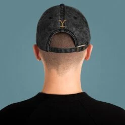 Yellowstone Dutton Ranch Patch Vintage Denim Hat -Bioworld Shop YS P DEH 100152 0003 Denim Hat 4