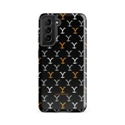 Yellowstone Y Pattern Tough Phone Case - Samsung -Bioworld Shop YS PATTERN 101682 galaxy s21 fe front MF