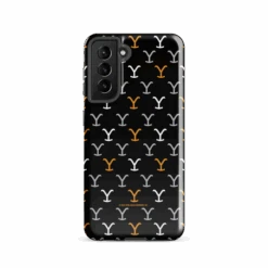 Yellowstone Y Pattern Tough Phone Case - Samsung -Bioworld Shop YS PATTERN 101682 galaxy s21 front MF