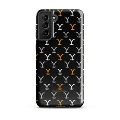 Yellowstone Y Pattern Tough Phone Case - Samsung -Bioworld Shop YS PATTERN 101682 galaxy s21 plus front MF