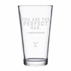 Yellowstone You Are Perfect Beth And Rip Pint Glass Set Of 2 -Bioworld Shop YS PBR Pset2 100204 MAN MF