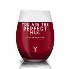 Yellowstone You Are Perfect Beth And Rip Laser Engraved Stemless Wine Glass - Set Of 2 -Bioworld Shop YS PBR Wset2 100333 MAN MF