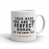 Yellowstone Perfect Woman Personalized White Mug -Bioworld Shop YS PERFW PM 52 100976 11 RT PERSO MF