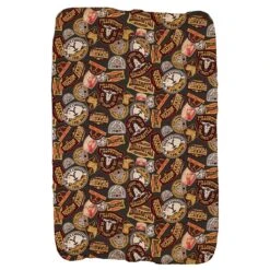 Yellowstone Patches Sherpa Blanket -Bioworld Shop YS PSB 100206 0001 Sherpa 37x57 2