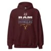 Yellowstone X Ram Your Ranch Your Rules Hoodie -Bioworld Shop YS RAMDR 76 100861 MAROON MF