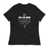 Yellowstone X Ram Your Ranch Your Rules Women's T-Shirt -Bioworld Shop YS RAMDR 76 100925 BLACK MF