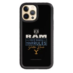 Yellowstone X Ram Your Ranch Your Rules Phone Case -Bioworld Shop YS RAMDR 76 101135 IP 12PM BLACK MF