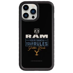 Yellowstone X Ram Your Ranch Your Rules Phone Case -Bioworld Shop YS RAMDR 76 101135 IP 13PM BLACK MF