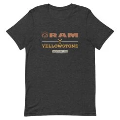 Yellowstone X Ram T-Shirt -Bioworld Shop YS RAMY 76 100894 DARK GREY HEATHER MF