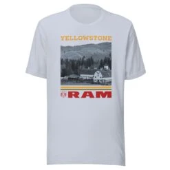 Yellowstone X Ram Scenic T-Shirt -Bioworld Shop YS RAMYS 76 100894 LIGHT BLUE MF
