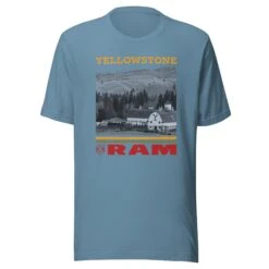 Yellowstone X Ram Scenic T-Shirt -Bioworld Shop YS RAMYS 76 100894 STEEL BLUE MF