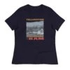 Yellowstone X Ram Scenic Women's T-Shirt -Bioworld Shop YS RAMYS 76 100925 NAVY MF