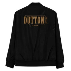 Yellowstone Dutton Ranch Bomber Jacket -Bioworld Shop YS RANCH 91 101116 BLACK BK MF