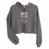 Yellowstone RIP Can Come Down My Chimney Any Time Women's Fleece Crop Hooded Sweatshirt -Bioworld Shop YS RCCDMCA WCW 100164 GRY MF
