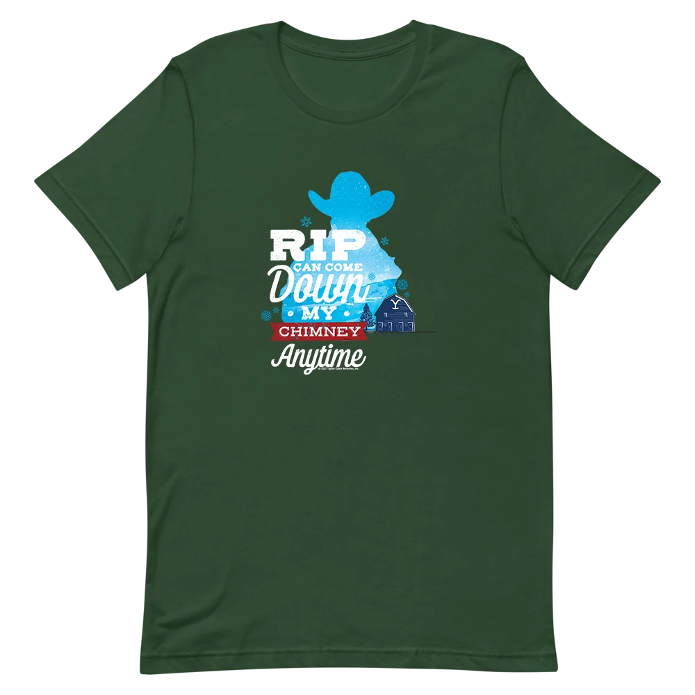 Yellowstone RIP Can Come Down My Chimney Any Time Silhouette Unisex Premium T-Shirt 4 Yellowstone RIP Can Come Down My Chimney Any Time Silhouette Unisex Premium T-Shirt - Image 2