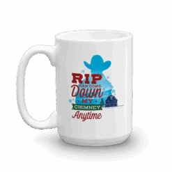 Yellowstone Rip Can Come Down My Chimney Anytime Silhouette White Mug -Bioworld Shop YS RCCDMCAS WM 100040 15 LF MF