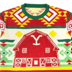 Yellowstone Barn Holiday Sweater -Bioworld Shop YS ROODY SWTR RETOUCHED 001