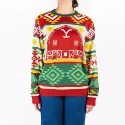 Yellowstone Barn Holiday Sweater -Bioworld Shop YS ROODY SWTR RETOUCHED 004