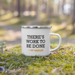 Yellowstone Rip Wheeler There's Work To Be Done Enamel Mug -Bioworld Shop YS RWEM 100387 0001 Enamel Mug LS