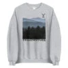 Yellowstone Scenery Fleece Crewneck Sweatshirt -Bioworld Shop YS S CS 100362 0009 Crew Gray 1