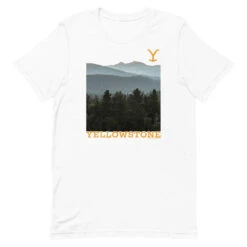 Yellowstone Scenery Adult Short Sleeve T-Shirt -Bioworld Shop YS S ST 100017 0019 A Tee White 1