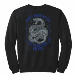 Yellowstone Snake Beth Dutton On You Fleece Crewneck Sweatshirt