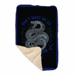 Yellowstone Snake Beth Dutton On You Sherpa Blanket -Bioworld Shop YS SBDOY SB 100206 37x57 MF