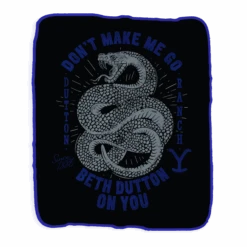 Yellowstone Snake Beth Dutton On You Sherpa Blanket