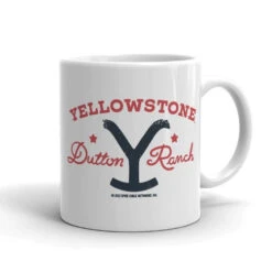 Yellowstone Dutton Ranch Star White Mug -Bioworld Shop YS STAR 63 100976 11 RT MF