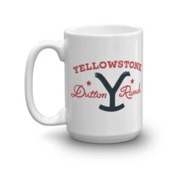 Yellowstone Dutton Ranch Star White Mug -Bioworld Shop YS STAR 63 100976 15 LF MF