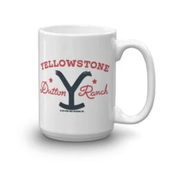 Yellowstone Dutton Ranch Star White Mug -Bioworld Shop YS STAR 63 100976 15 RT MF