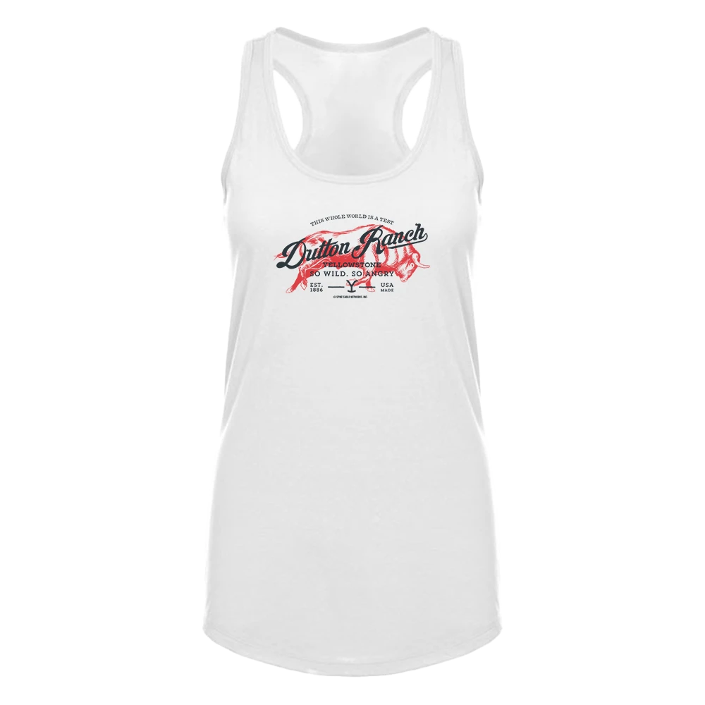 Yellowstone Dutton Ranch So Wild So Angry Women's Racerback Tank Top 6 Yellowstone Dutton Ranch So Wild So Angry Women's Racerback Tank Top - Image 4