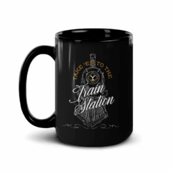 Yellowstone Take 'Em To The Train Station Black Mug -Bioworld Shop YS TEM BM 100085 15 LF MF